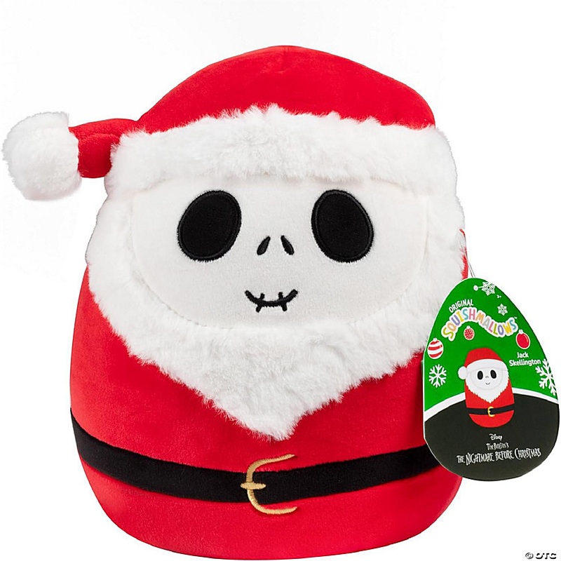 Squishmallows Original 8 Jack Skellington Sandy Claws-Nightmare Before Christmas-Official Jazwares -Gift for Halloween!