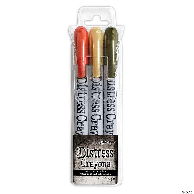 Tim Holtz Distress Crayon Pearl Set-Halloween Set #5