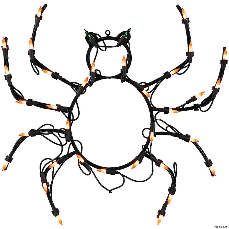 15 Lighted Spider Halloween Window Silhouette Decoration
