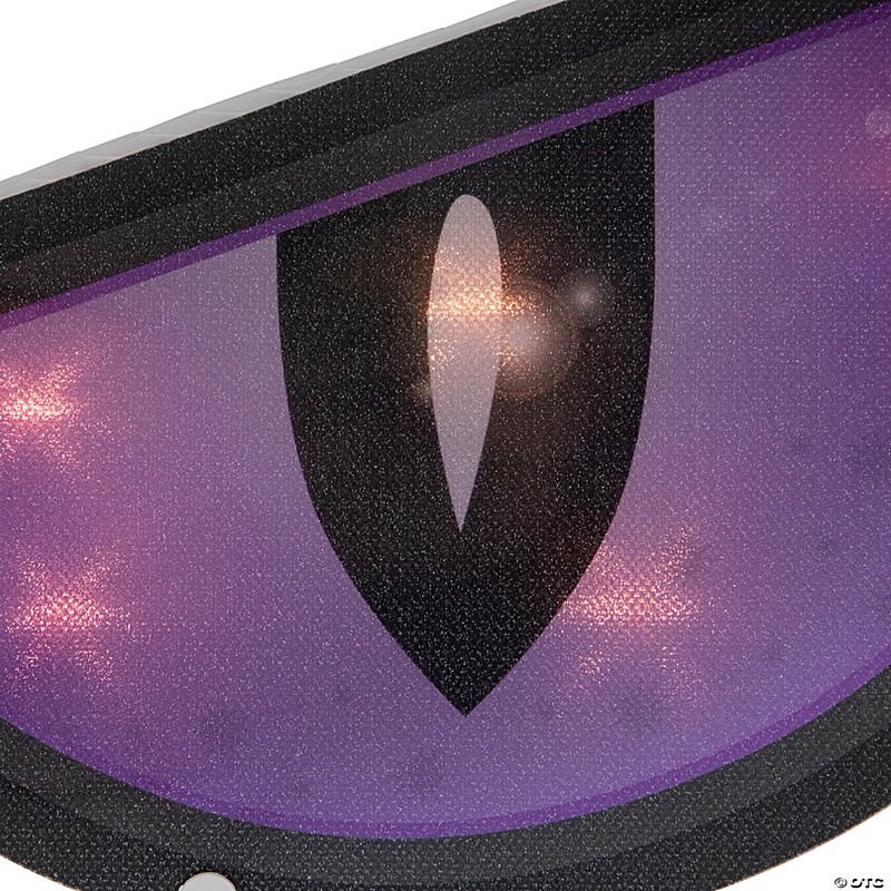 20 Lighted Purple Eyes Halloween Window Silhouette Decoration