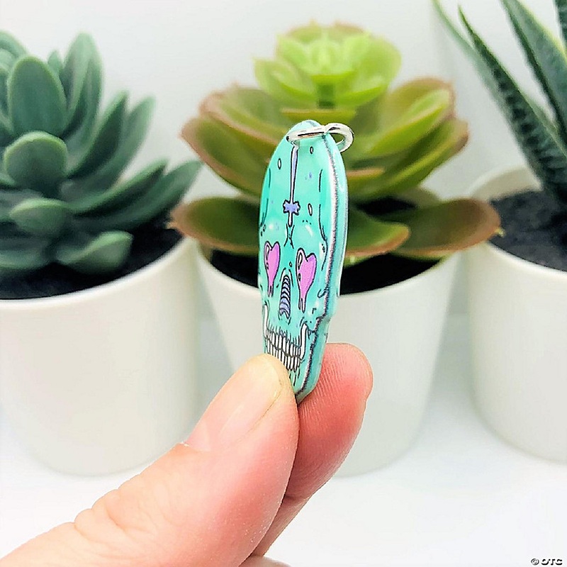 20 Pcs Skull with Cross Halloween Charms