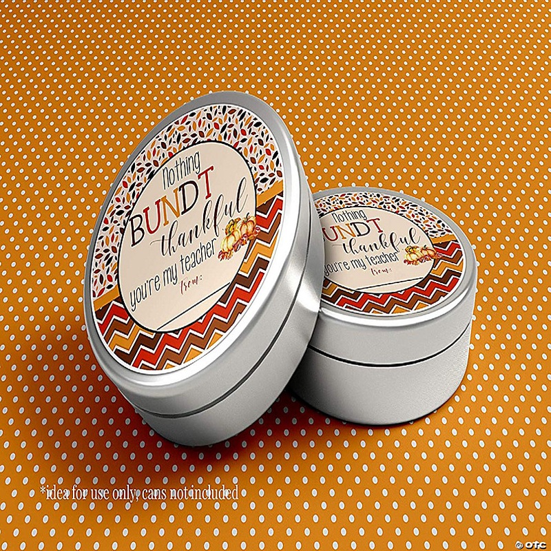 AmandaCreation Bundt Pumpkin Appreciation Envelope Seals 40pc.