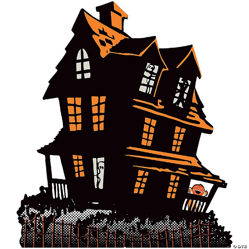 Beistle - Vintage Halloween Haunted House Stand-Up - 4 Pack