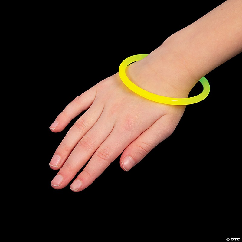 Bulk 50 Pc. Personalized Halloween Glow Bracelets with Card