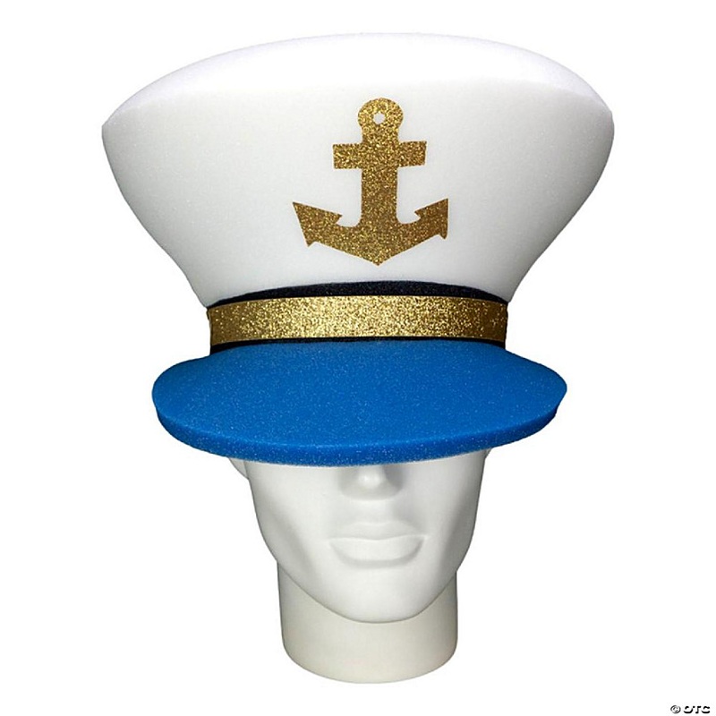 Foam Party Hats Captain Hat - Photo Booth Prop - Party Favors -Halloween - Crazy Hat Day