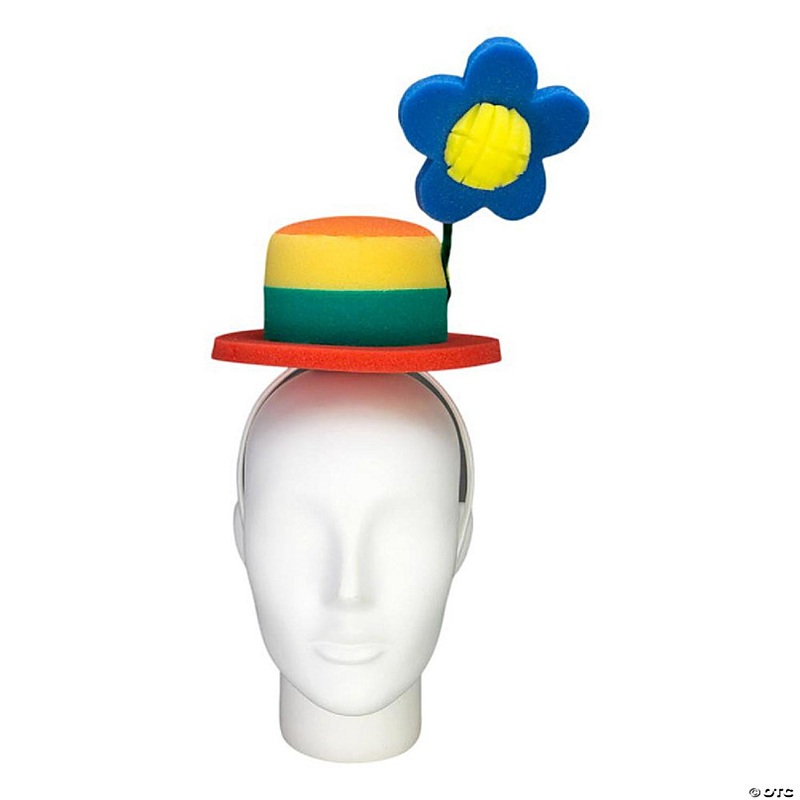 Foam Party Hats Clown Mini Hat Headband - Photo Booth Prop - Party Favors -Halloween - Crazy Hat Day
