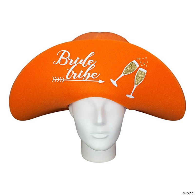 Foam Party Hats Drinks Bride Tribe Bachelorette Lady Hat - Photo Booth Prop - Party Favors -Halloween - Crazy Hat Day