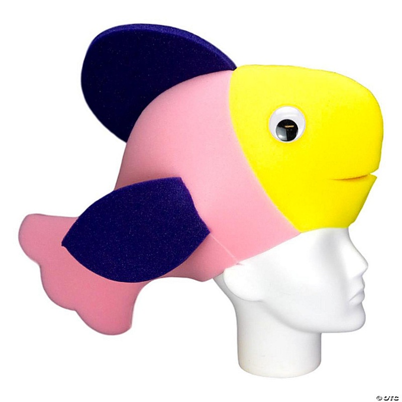 Foam Party Hats Fish Hat - Photo Booth Prop - Party Favors -Halloween - Crazy Hat Day