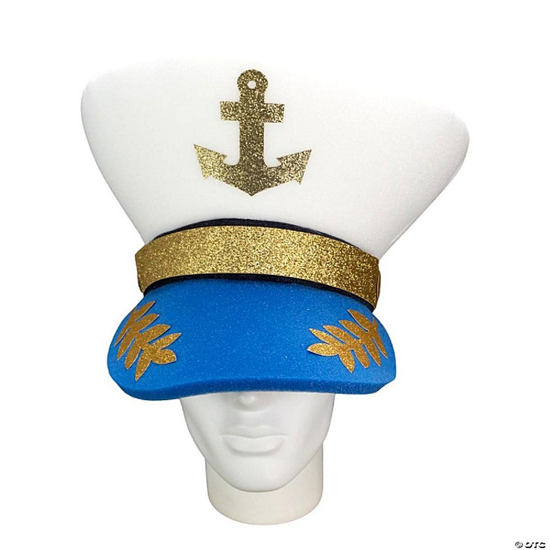 Foam Party Hats Giant Captain Hat - Photo Booth Prop - Party Favors -Halloween - Crazy Hat Day