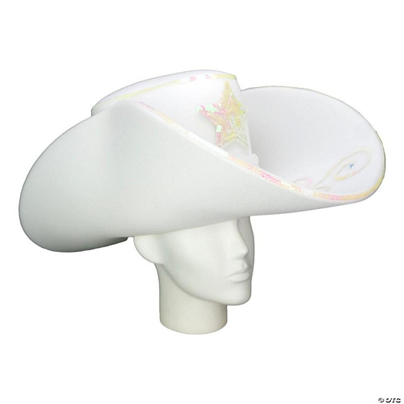 Foam Party Hats Giant Cowgirl Bride Hat - Photo Booth Prop - Party Favors -Halloween - Crazy Hat Day