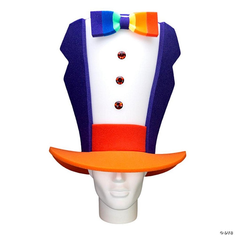 Foam Party Hats Pride Tuxedo Hat - Photo Booth Prop - Party Favors -Halloween - Crazy Hat Day