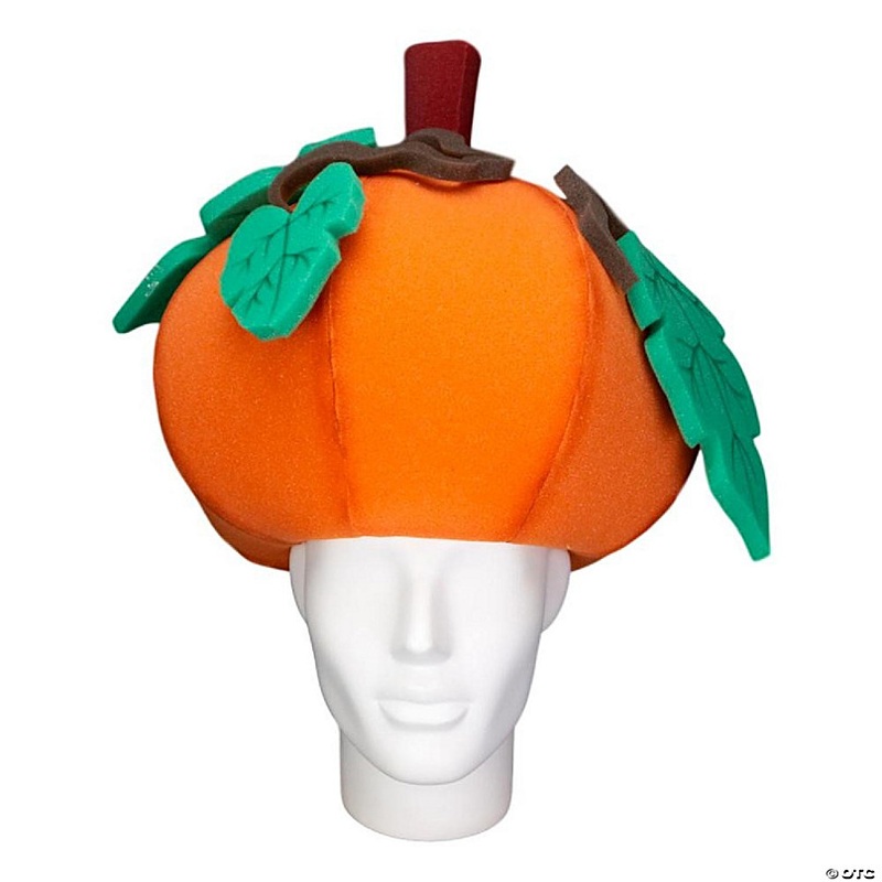 Foam Party Hats Pumpkin Hat - Photo Booth Prop - Party Favors -Halloween - Crazy Hat Day