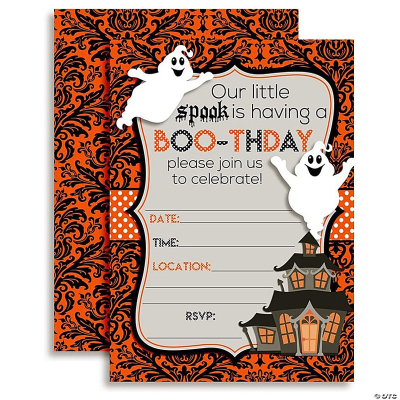 Halloween Boothday Invitations 40pc. by AmandaCreation