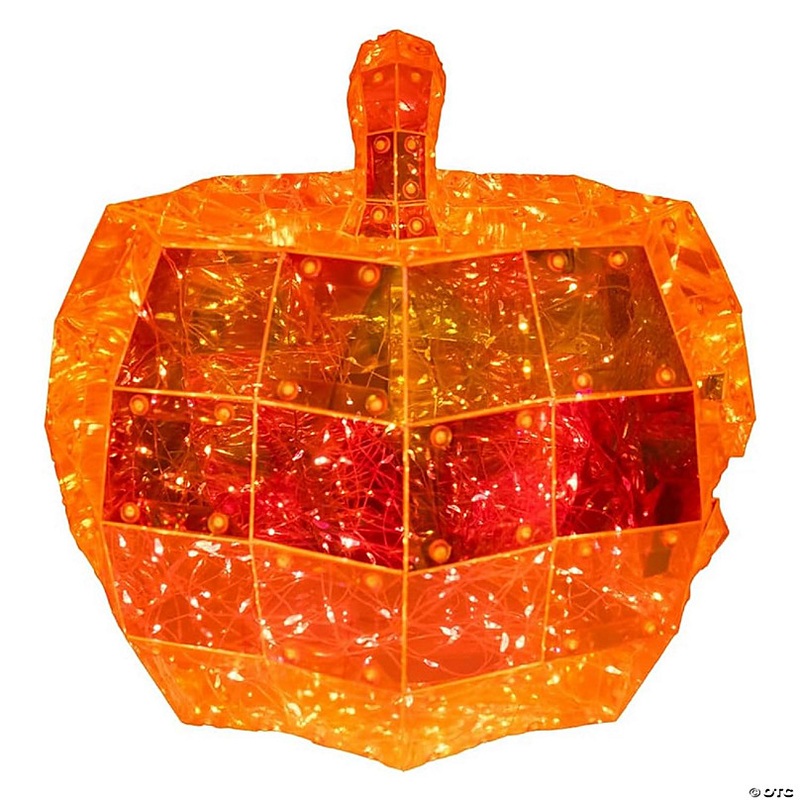 Kurt Adler Pre-Lit Iridescent Jack-O-Lantern, 10in