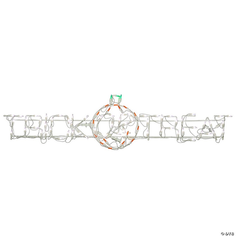 National Tree Company 52 in. Lighted Halloween Trick or Treat Sign