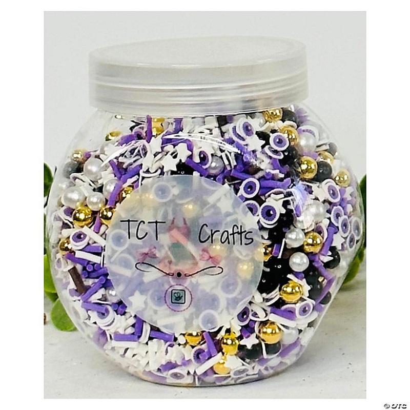 TCT Crafts-150g Purple Eyes Halloween Polymer Clay Sprinkle Mix