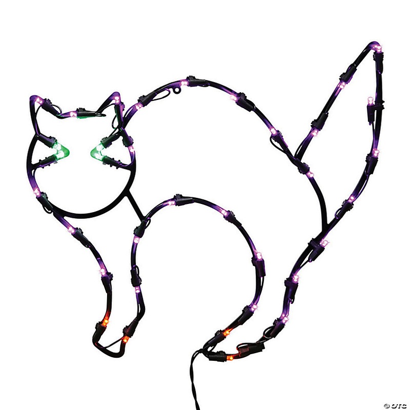 Vickerman 16 Cat Wire Silhouette with LED Lights Halloween Lighted Decor