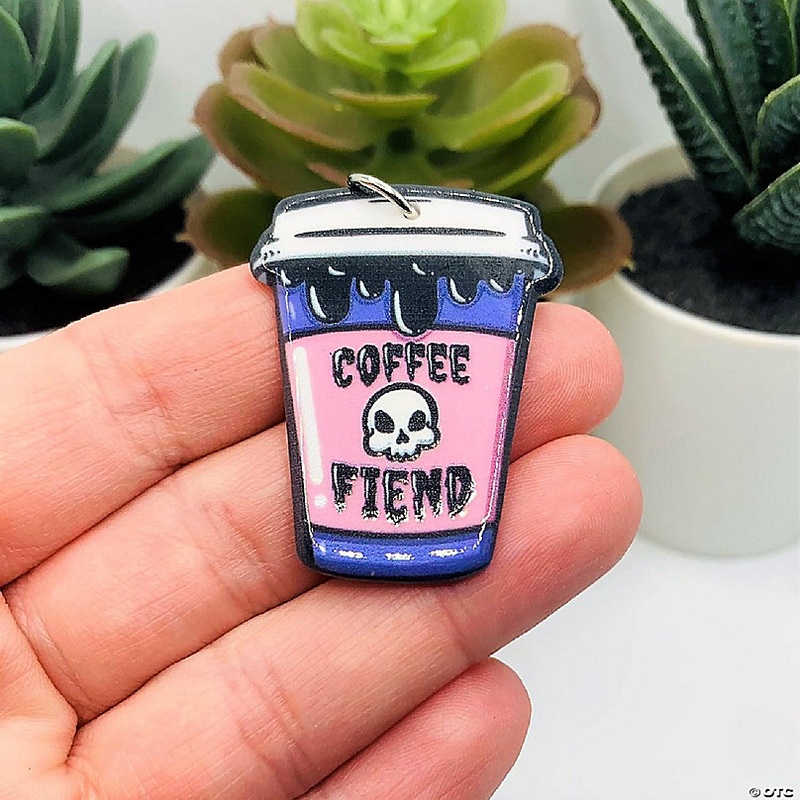 20 Pcs Coffee Fiend Halloween Charms