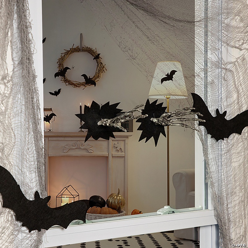 7 Skeleton Hands Halloween Window Decoration