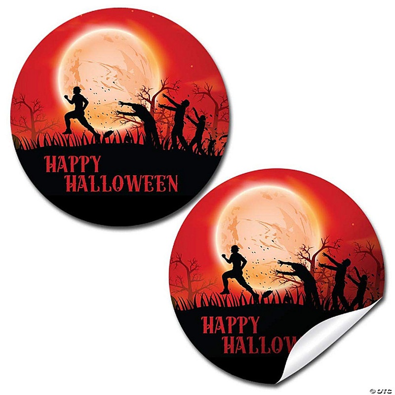 AmandaCreation Zombie Attack Halloween Stickers 40pcs.