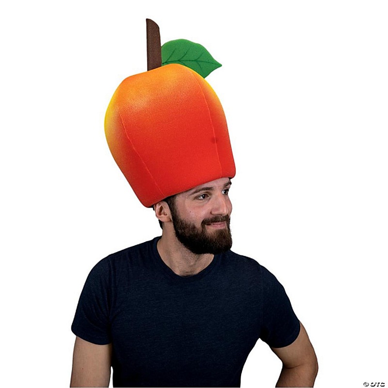 Foam Party Hats Apple Hat - Photo Booth Prop - Party Favors -Halloween - Crazy Hat Day