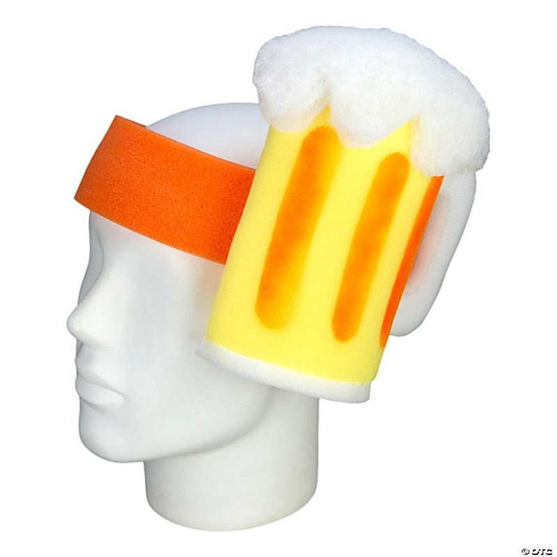 Foam Party Hats Beer Mug Headband - Photo Booth Prop - Party Favors -Halloween - Crazy Hat Day