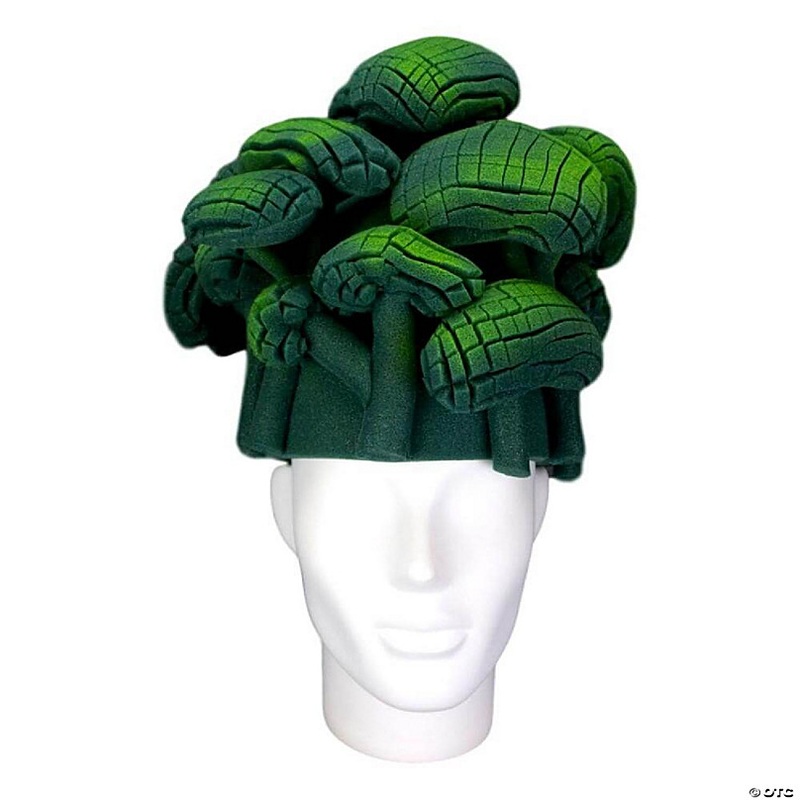 Foam Party Hats Broccoli Hat - Photo Booth Prop - Party Favors -Halloween - Crazy Hat Day