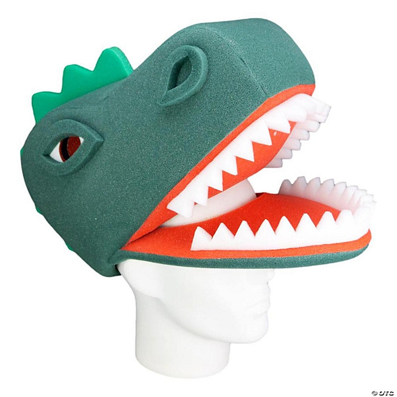 Foam Party Hats Dinosaur Hat - Photo Booth Prop - Party Favors -Halloween - Crazy Hat Day