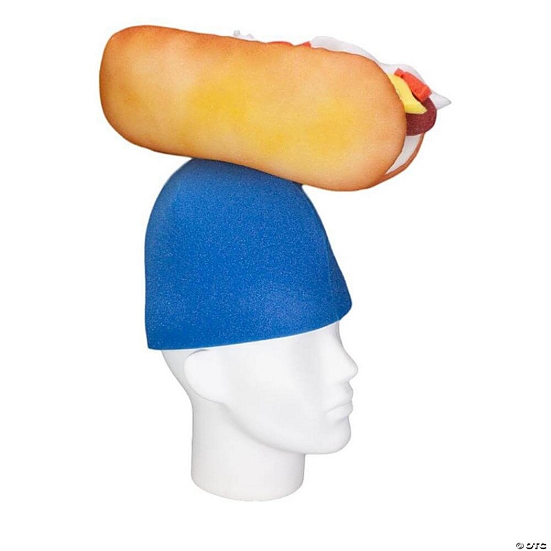 Foam Party Hats Hot Dog Hat - Photo Booth Prop - Party Favors -Halloween - Crazy Hat Day