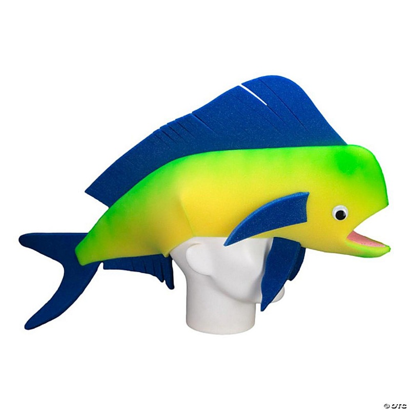 Foam Party Hats Mahi-mahi Hat - Photo Booth Prop - Party Favors -Halloween - Crazy Hat Day
