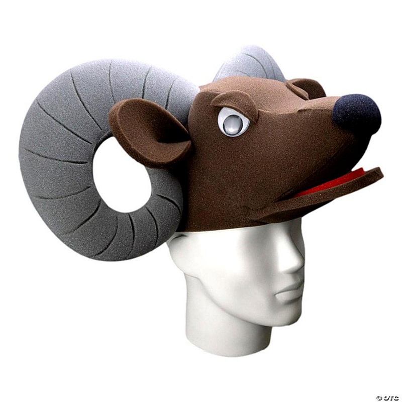 Foam Party Hats Ram Hat - Photo Booth Prop - Party Favors -Halloween - Crazy Hat Day