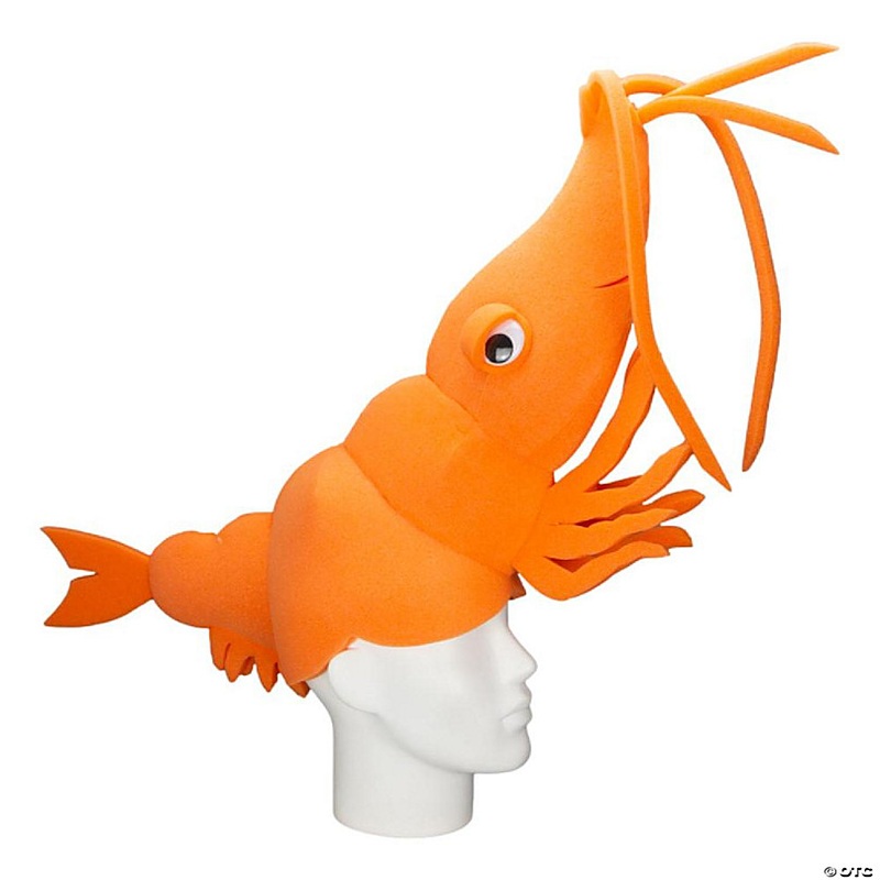 Foam Party Hats Shrimp Hat - Photo Booth Prop - Party Favors -Halloween - Crazy Hat Day