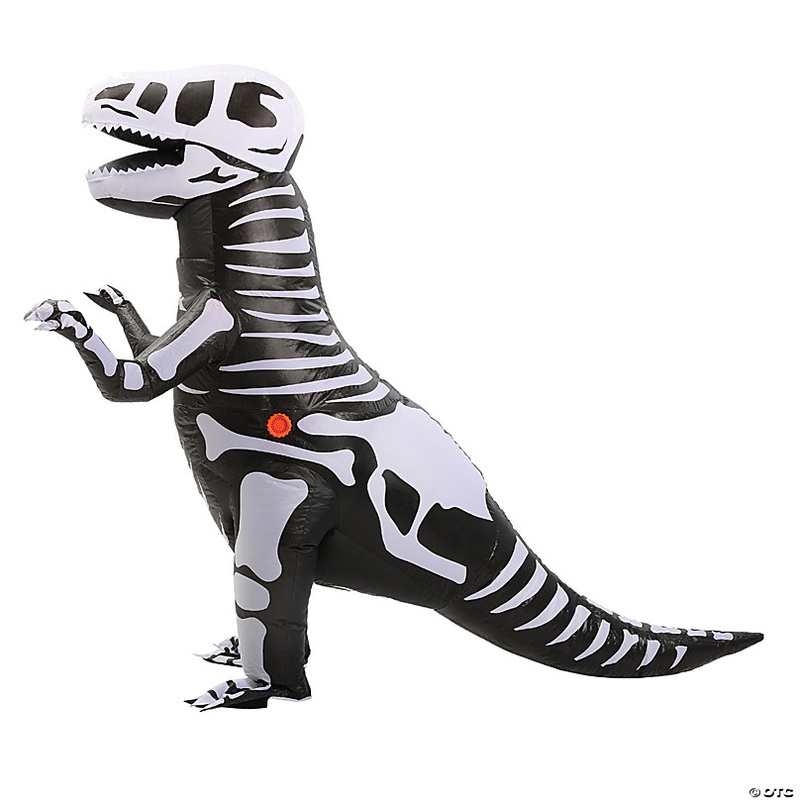 Kids Inflatable Skeleton T-Rex Costume