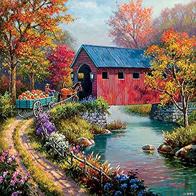 Sunsout Pumpkin Harvest 1000 pc  Jigsaw Puzzle