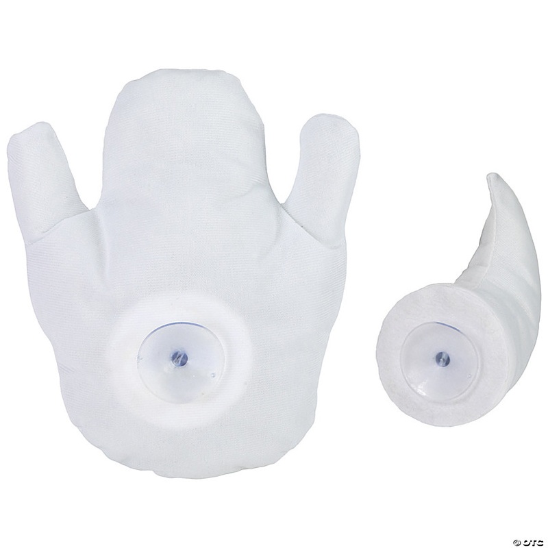 10 Ghastly Ghost 3-D Halloween Window Decoration