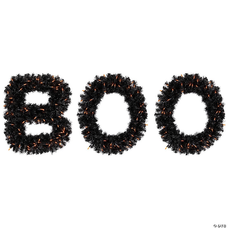 18 Lighted Letter Boo Sign Outdoor Halloween Decoration