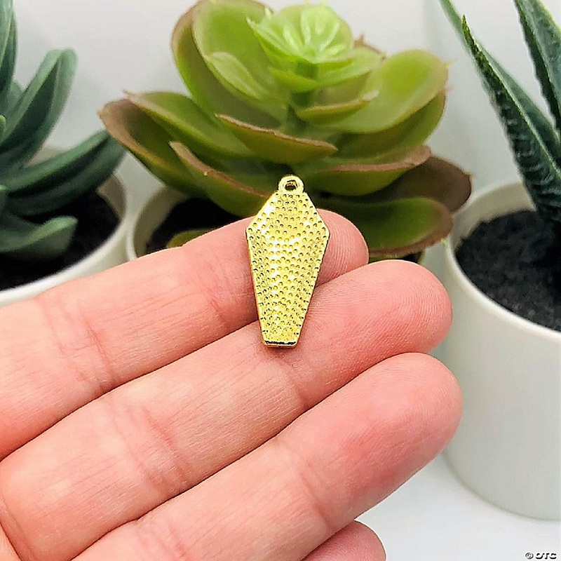 20 Pcs Halloween Black and Gold Coffins