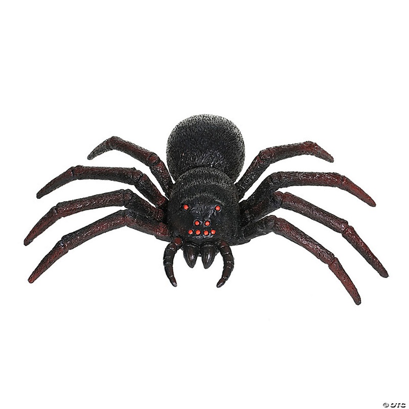 20 x 12 Black Plastic Spider Halloween Tabletop Decoration