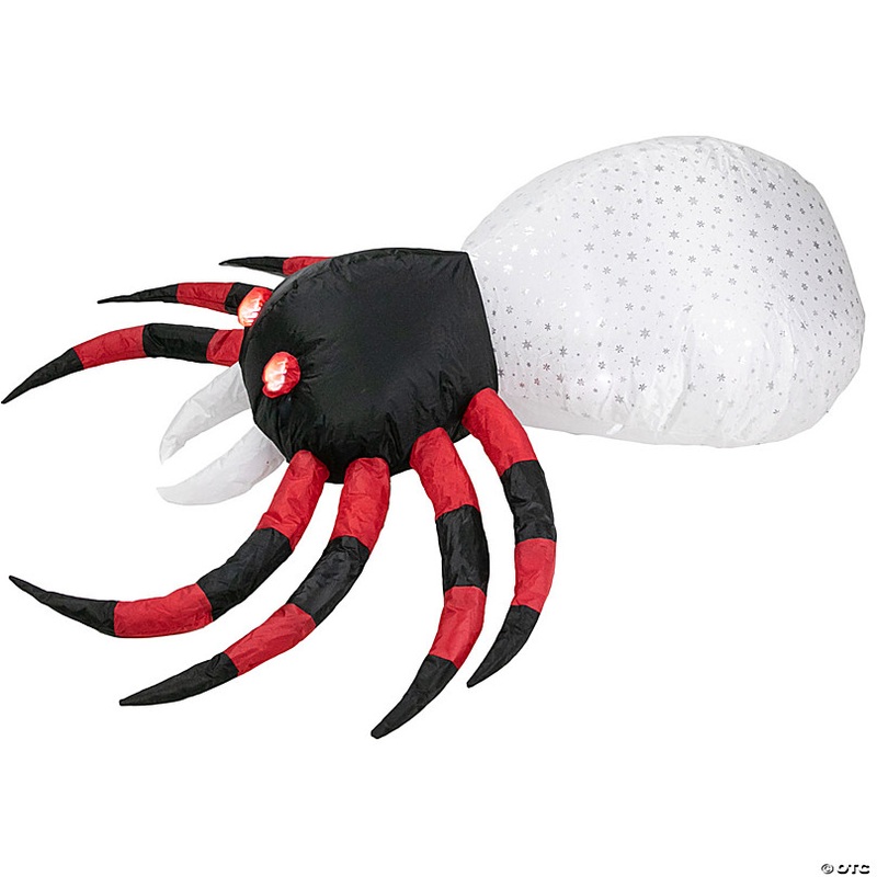 4ft Lighted Inflatable Chill and Thrill Spider Outdoor Halloween Decoration