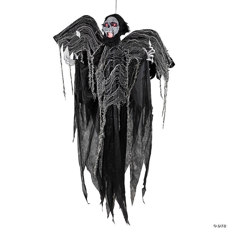 Animated Hanging Zombie Vampire with Lights and Sound Halloween Decoration - 5'