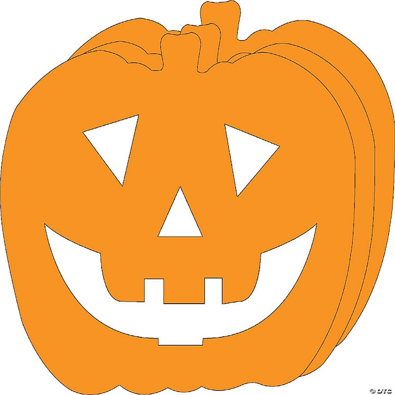 Creative Shapes Etc. - Die-cut Magnetic - Super Single Color Jack O Lantern