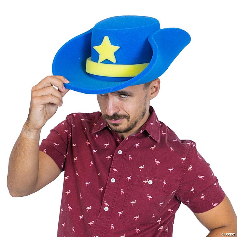 Foam Party Hats Cowboy Hat - Photo Booth Prop - Party Favors -Halloween - Crazy Hat Day