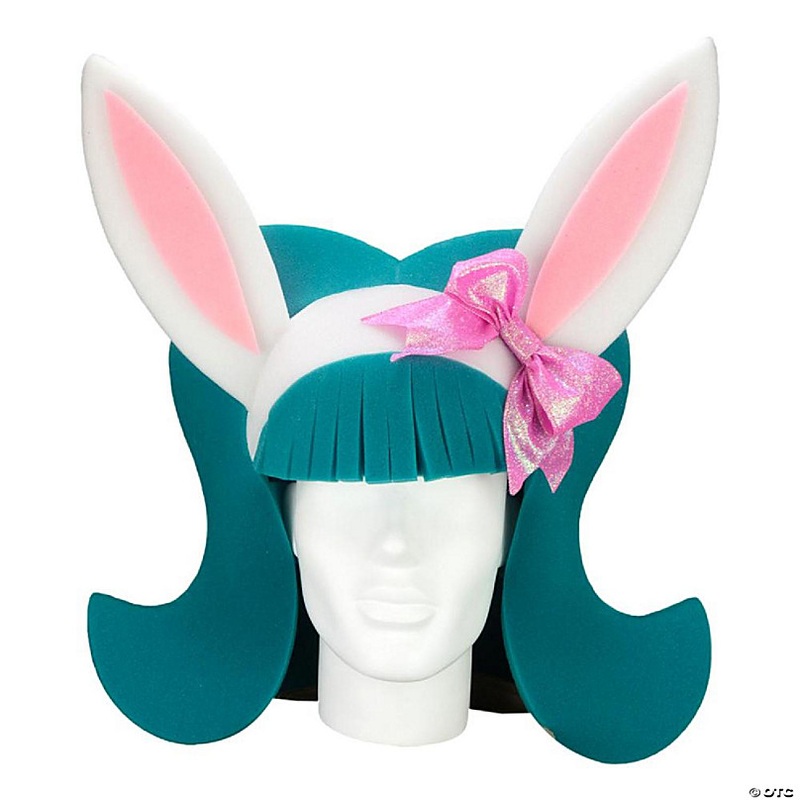 Foam Party Hats Easter Bunny Wig - Photo Booth Prop - Party Favors -Halloween - Crazy Hat Day