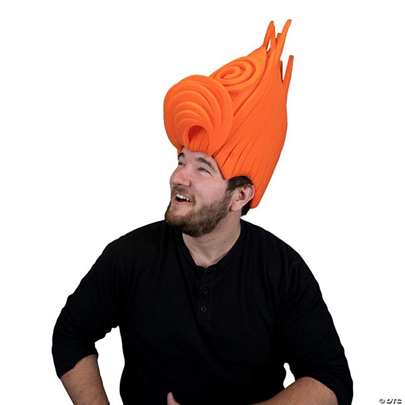 Foam Party Hats Man Wig - Photo Booth Prop - Party Favors -Halloween - Crazy Hat Day