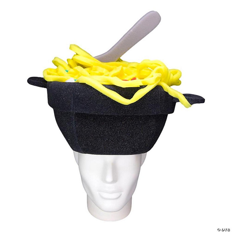 Foam Party Hats Ramen Hat - Photo Booth Prop - Party Favors -Halloween - Crazy Hat Day