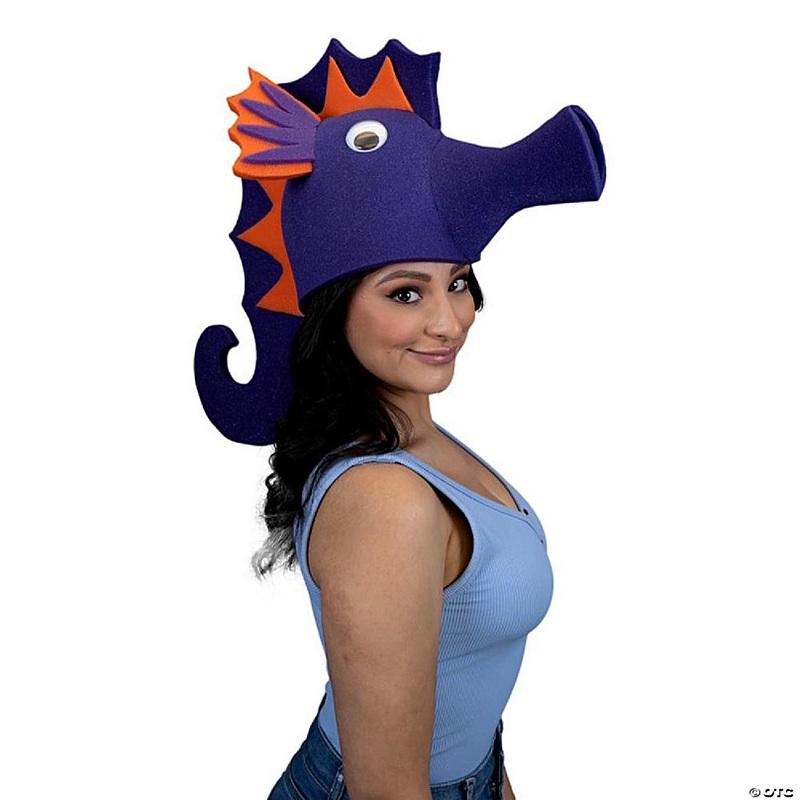 Foam Party Hats Seahorse Hat - Photo Booth Prop - Party Favors -Halloween - Crazy Hat Day