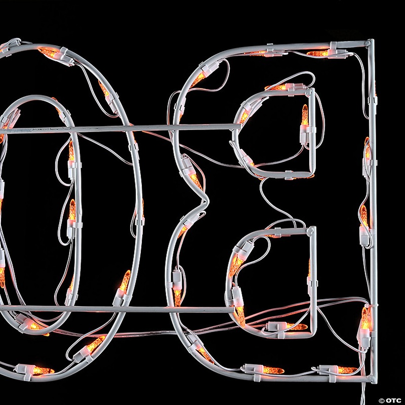 National Tree Company 36 in. Halloween Lighted BOO! Sign