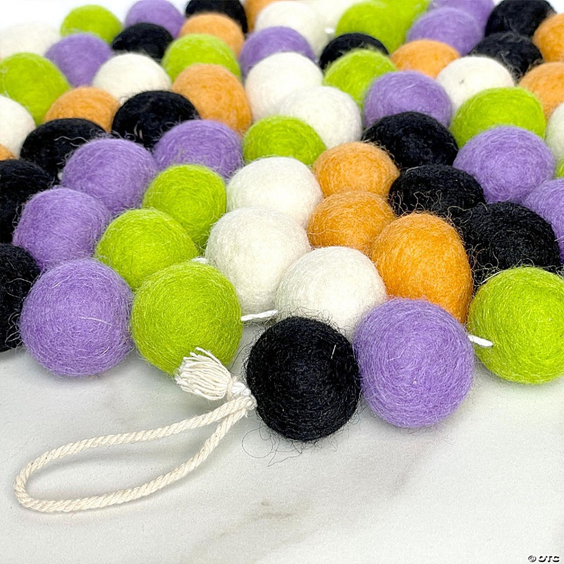 Spooky Halloween Felt Garland 6ft