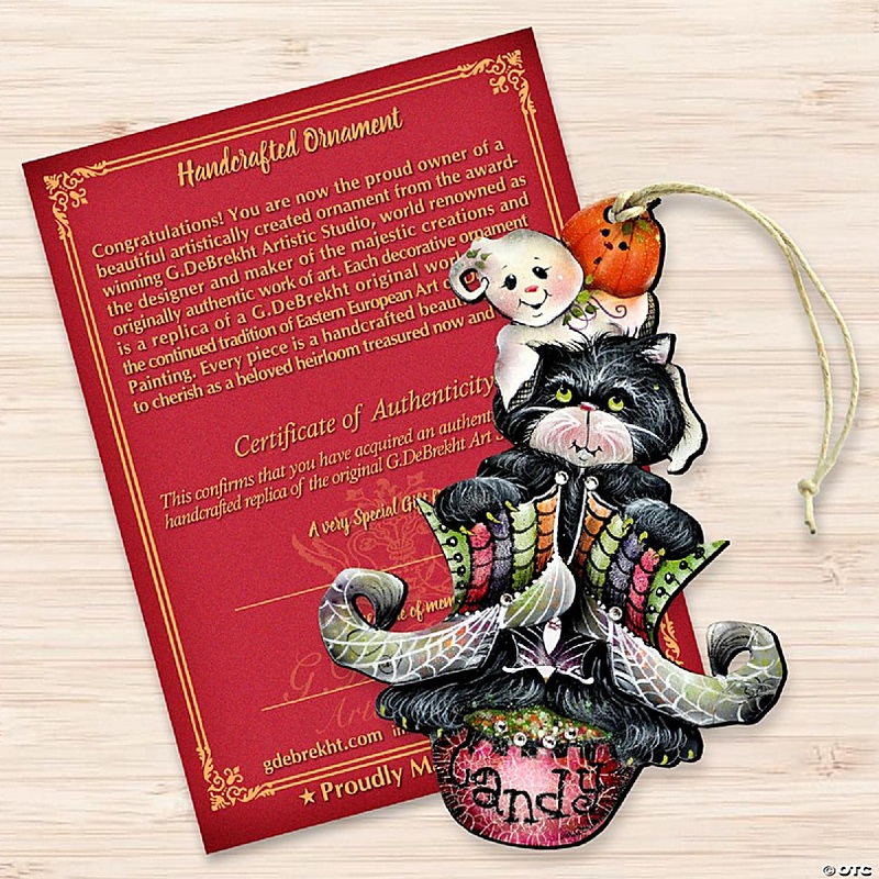 Spoooooky Boos! Wooden Ornament by J. Mills-Price - Thanksgiving Halloween Decor