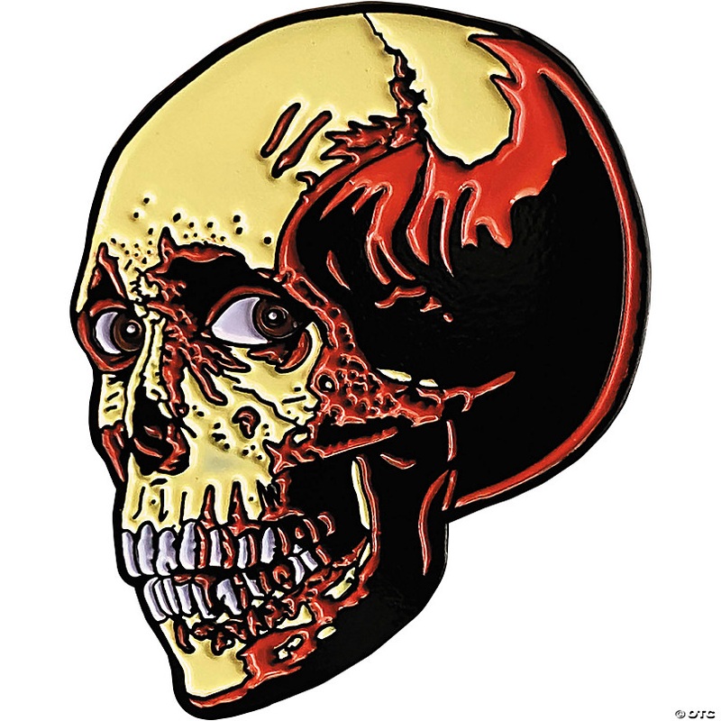 1 3/4 Evil Dead 2 Poster Skull Character Face Enamel Pin